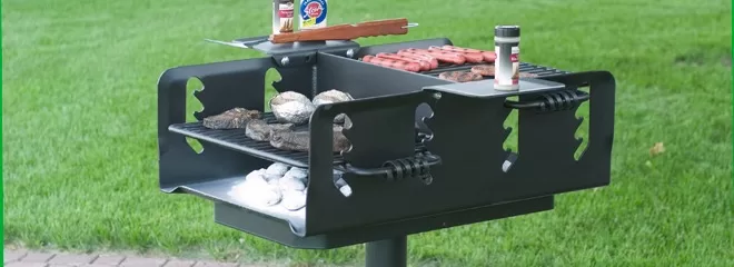 Grills provided for private parties