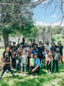 Birthday party having fun